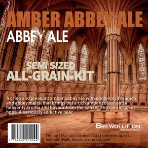 Billede af Amber Abbey Ale - 12 L Semi Størrelse