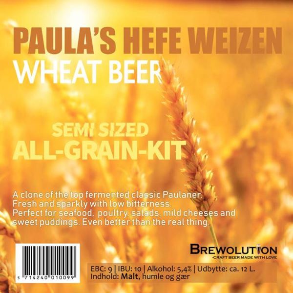 Billede af Paulas Hefe Weizen - 12 L Semi Størrelse